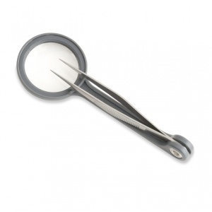 Lupa portabila MagniGrip, putere 4.5x cu penseta de precizie - Carson - Img 4