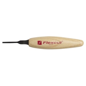 Micro dalta adanca cu varf in V la 90° pentru sculptura in lemn, Flexcut - Img 3