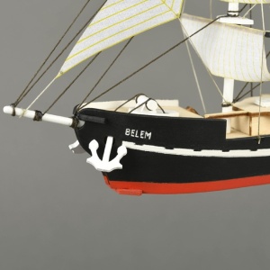 Navomodel de antrenament Belem Easy Kit - Model de nava din lemn cu vopsele, scara 1:160 - Artesania Latina - Img 4