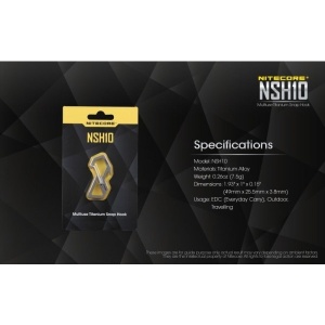 Nitecore NSH10 Carabina din Titan Multifunctionala - Img 5