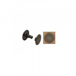 Nituri cap mare dublu nichel antichizat. Tandy Leather - Img 2
