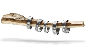 Otel Damasc pentru cutite, Damasteel DS93X, RäsvelgFlatGround 38x4.0x530mm - Img 4