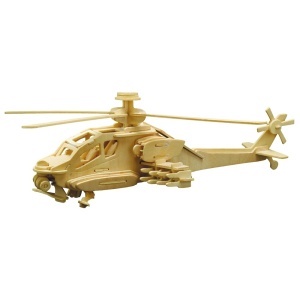 Pebaro 866/2, Kit constructie din lemn, elicopter de lupta, 86 piese - Img 2