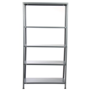 Raft metalic depozitare 180 x 90 x 30 cm, gri, 5 polite,70 kg/polita - Img 2