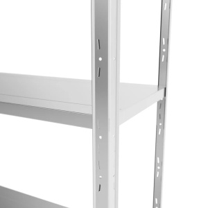 Raft metalic pentru depozitare 180 x 80 x 40 cm, 5 polite, 70 kg/polita, galvanizat - Img 3