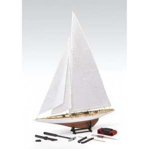 RAINBOW - J Class Yacht - 1934 - US Defender, Scara 1:80, Navomodel Amati, Set scule incluse - Img 3