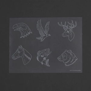 Sablon pielarie "Animale salbatice" - Tandy Leather - Img 3