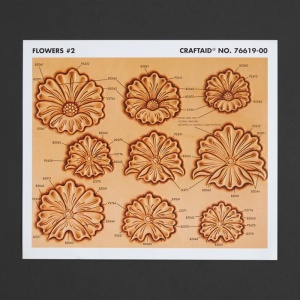 Sablon pielarie modele "Flori" - Tandy Leather SUA - Img 1