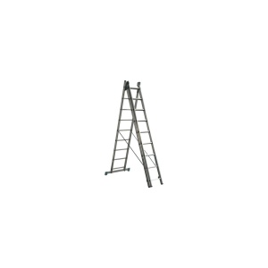 Scara tripla aluminiu universala adaptabila pe trepte 3x9 trepte - Img 2