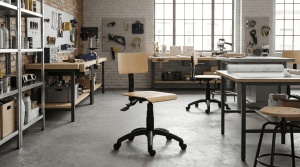 Scaun profesional Corolla SYN, lemn stratificat asincron - Img 7