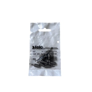 Set 10 biti Felo, seria Industrial profil Drept, C6.3, 3.0x0.5mm, 25mm - Img 1