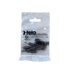 Set 10 biti Felo, seria Industrial profil Torx Plus, C6.3, IP7, 25mm - Img 1