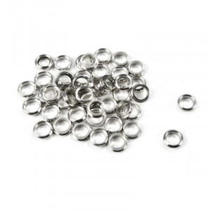 (Set 10) Hublou nichelat fara sticla pentru navomodele, 10mm, Amati - Img 3