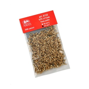 Set 50 suruburi din alama pt lemn pentru modelism, 7mm, Amati - Img 3