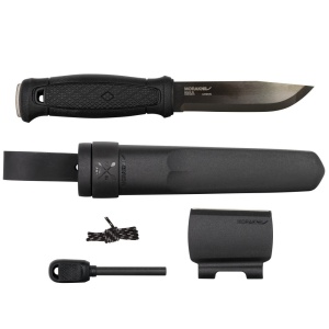 Set cutit Full-Tang Morakniv Garberg CARBON, Teaca si maner Polimer negru, pentru Bushcraft si Outdoor si Kit supravietuire, Morakniv - Img 10