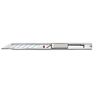Set Cutter / cutit utilitar INOX mic - NT Cutter - 9mm + 10 lame de schimb - Img 9