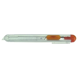 Set Cutter / cutit utilitar transparent mic NT Cutter - 9mm + 10 lame de schimb - Img 7