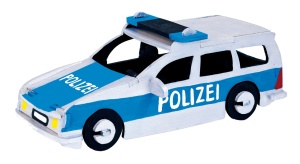 Set de constructie din lemn „Masina de politie” debitat cu laser Pebaro - Img 3