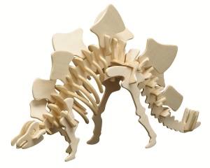 Set de constructie din lemn "Stegosaurus" debitat cu laser Pebaro
