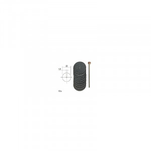 Set discuri debitoare din oxid de aluminiu, 22mm, 10 buc, Proxxon 28808 - Img 3