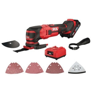 SKIL 3620 AA, Unealta multifunctionala (Multi-Tasker) Brushless MF1E3620AA, 11000-16000 rpm, + 1xAcuu, incarcator si accesorii - Img 1