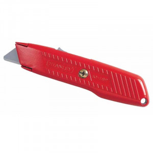 Stanley 0-10-189, Cutter metalic cu lama auto-retractabila, 155mm + o lama trapezoidala 19mm - Img 2