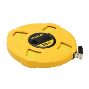 Stanley 0-34-297, ruleta inchisa cu banda de fibra de sticla 30m, tru-zero, vizibilitate ridicata, 30m x 13 mm, blister - Img 2