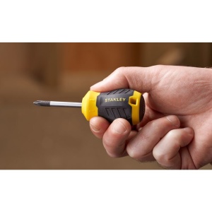 Stanley STHT16154-0, surubelnita Stubby scurta Cushion Grip cu varful cruce PH1 si lungimea tijei de 45mm, PH1x45 - Img 5