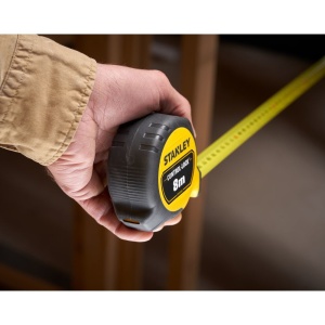 Stanley STHT37232-0, Ruleta 8m CONTROL-LOCK™, BladeArmor®, protectie din cauciuc, frana de deget, magnet detasabil, rupere la 3.5m, tru-zero, 8m x 25mm - Img 11