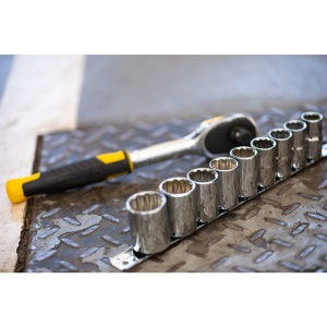 Stanley STMT82666-0, set clichet 1/4" cu 72 dinti + 10 tubulare, blister - Img 2
