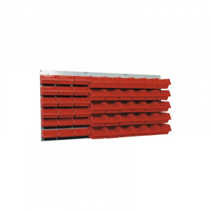 Suport casete de organizare1200x600 mm, incl. 48 casete rosii - Img 2