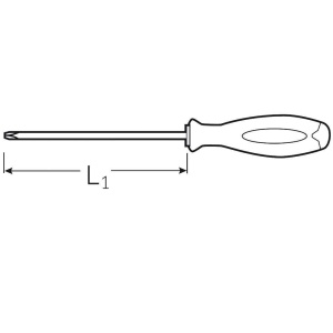 Surubelnita pentru electricieni, Proxxon 22342, profil SL/PZ1x80 - Img 3