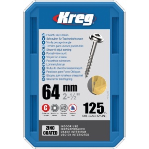 Suruburi cu gaura de buzunar 64 mm, zincate, Maxi-Loc, KREG® - Img 3