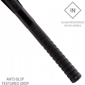 Tomahawk tactic SOG FastHawk Black, otel inoxidabil 420, muchie 51 mm - Img 4