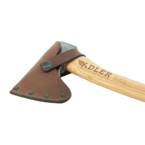 Topor Scout Hatchet cu teaca din piele Adler Tools - Img 3