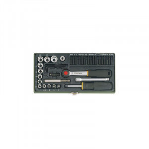 Trusa de biti si chei tubulare, Proxxon 23070, 1/4", 39 buc - Img 2