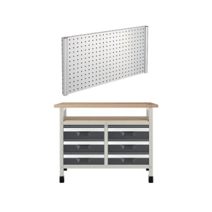 WB 12 Banc de lucru 1130x650x860 mm cu panou scule, Wolfcraft