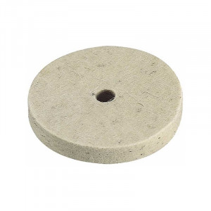 2130000 Disc lustruire/ceruire din pasla, diam 75mm, ax, diam 10mm, Wolfcraft - Img 2