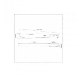 26616018 Maceta, maner polipropilena, dimensiuni lama 460x66mm, Tramontina - Img 3