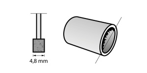 8153 Piatra de polizor de oxid de aluminiu 4.8 mm, Dremel - Img 4