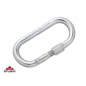 982501 Carabina din otel OVAL 40 kN cu surub, Stubai - Img 2