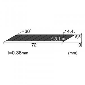 BA-15P Set 10 lame cutter segmentate negre de tip A varf 30°- 9mm, NT Cutter - Img 6