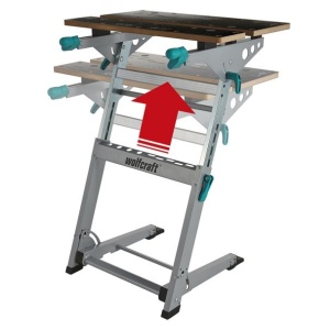 Banc de lucru Wolfcraft MASTER 700 6908000, reglabil pe inaltime 780 - 950 mm - Img 9