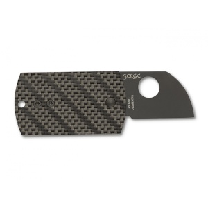 Briceag Dog Tag Folder CF/G-10 Laminate Black, Spyderco - Img 2