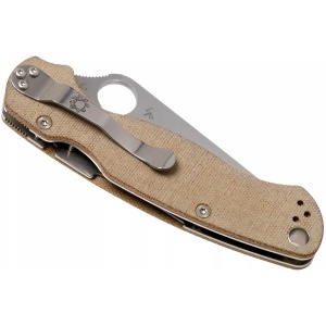 Briceag Para Military™ 2 CPM CRU-WEAR Micarta, Spyderco - Img 3