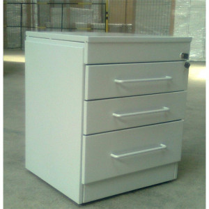 Casetiera cu 3 sertare, blat metal, 500x460x610 mm - Img 2