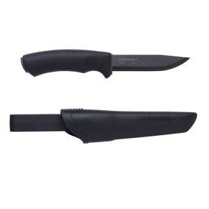 Cutit Bushcraft BlackBlade (C) Outdoor si Supravietuire, lama Otel Carbon C100S cu acoperire DLC , Morakniv