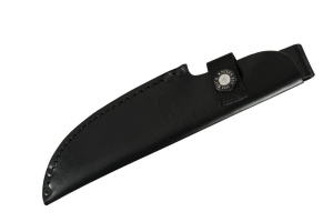 Cutit de camping Buck 104 Compadre Camp Knife 0104BRS1-B, lama 24.1 cm, otel 5160, maner Micarta, teaca piele - Img 2