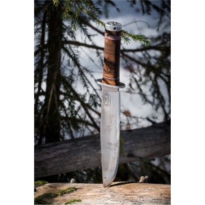 Cutit Fallkniven NL1L Frej Lam. VG10 Satin Finish Lama 250 mm Otel Laminat VG10 Maner Piele - Img 19
