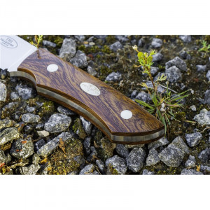 Cutit Fallkniven TH1 Taiga Hunter, lama Laminated CoS, maner Desert Ironwood, lama 90 mm - Img 9
